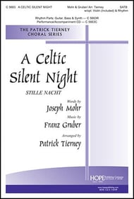 A Celtic Silent Night SATB choral sheet music cover Thumbnail